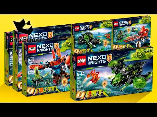 КОМПИЛЯЦИЯ ВСЕХ LEGO Nexo Knights 2018  Ускоренная сборка