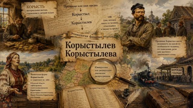 Что означает фамилия Корыстылёв?