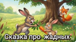 СКАЗКА ПРО ДВУХ ЖАДНЫХ ЗАЙЦЕВ💒🌸