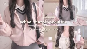 vlog ˚ʚ♡ɞ˚ school morning routine 🏫💕 { 6am, korean skincare, study with me }