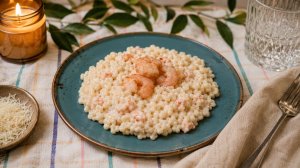 Сливочный птитим с креветками