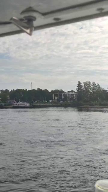Нева. Вверх по течению в сторону Ладоги.