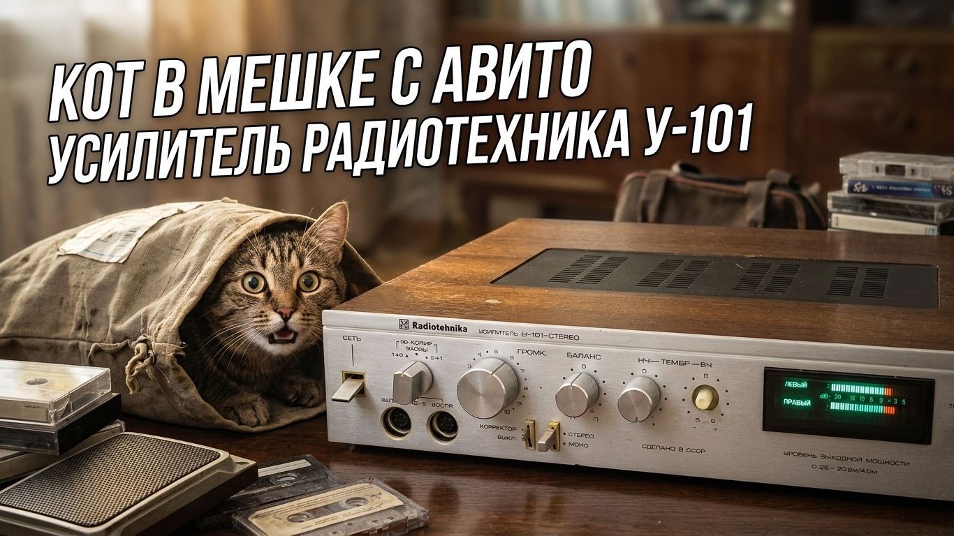 Усилитель Радиотехника У-101 с Авито - покупка вслепую