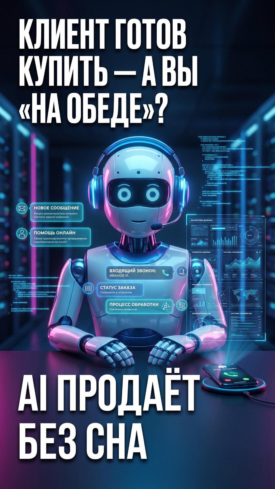 🤖 «Мы свяжемся с вами позже» — фраза, которая ежедневно убивает ваши продажи