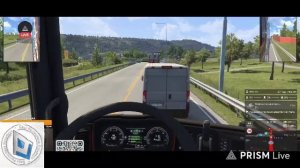 Euro Track simulator 2. Amway 921 & Avers. Посадил девочку за руль грузовика и поехал следом.