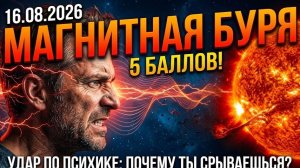 МАГНИТНАЯ БУРЯ 16 АВГУСТА: Почему мы срываемся на близких? (5 баллов)