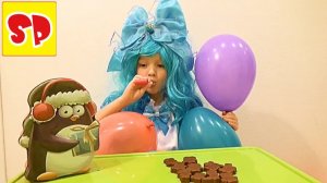 Новогодний костюм Мальвины, сладкие новогодние сюрпризы открываем