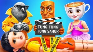 Что Случилось с Куклой из Игры Кальмара_ Мемы в реальной жизни!