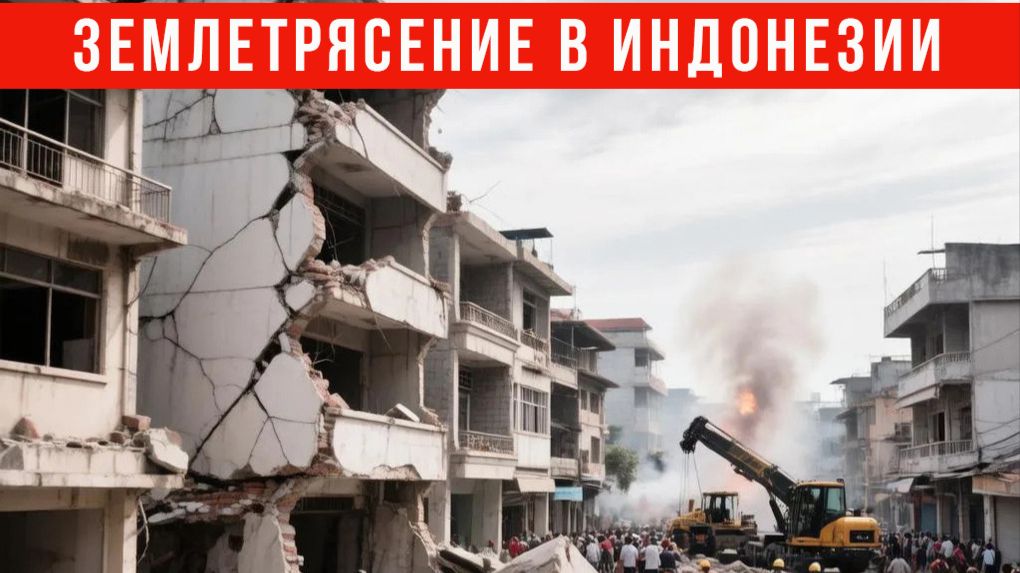 Мощное землетрясение в Индонезии. 7,7 баллов. Последние кадры. 15 августа 2026