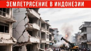 Мощное землетрясение в Индонезии. 7,7 баллов. Последние кадры. 15 августа 2026