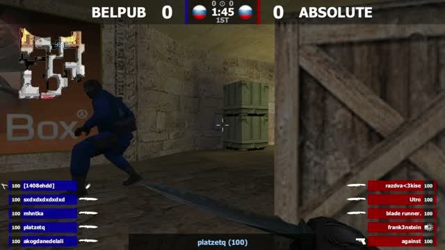 ABSOLUTE -vs- BELPUB | 1 карта | Шоу-Матч | @kn1feTV