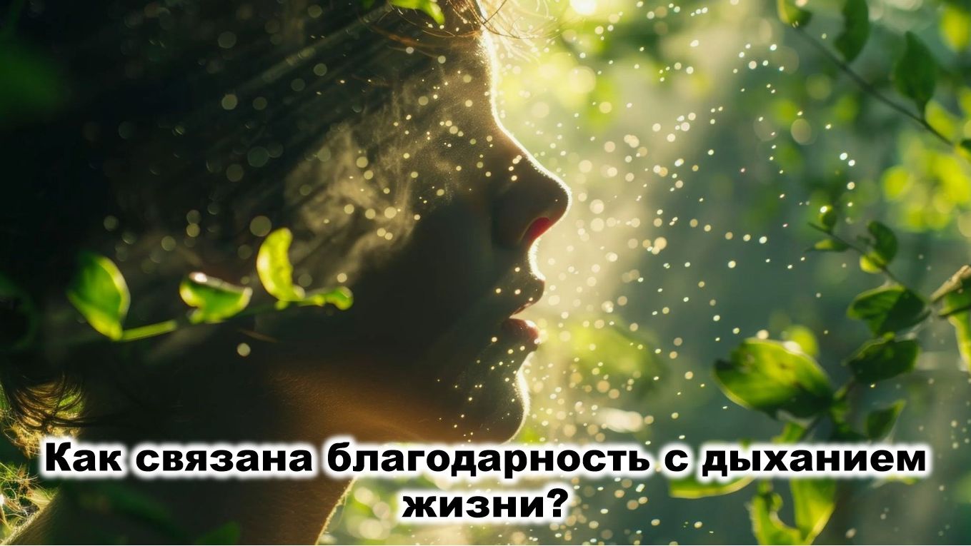 Как связана благодарность с дыханием жизни.