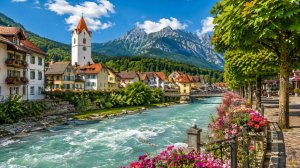 Фюссен, Германия 🇩🇪 Красивый город у Альп, летняя прогулка по Германии | #ПутешествиеОнлайн