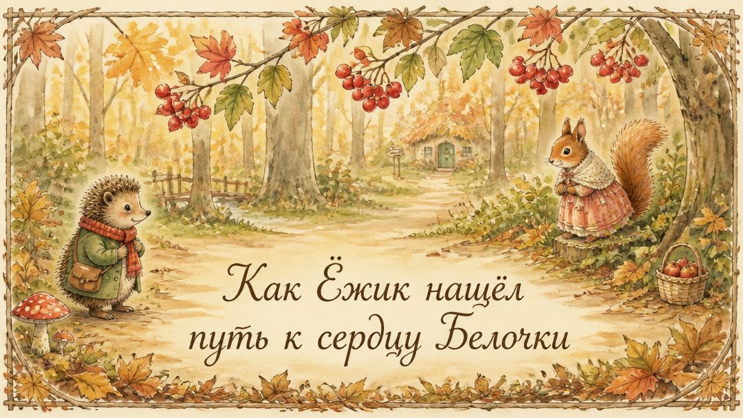 Как Ёжик нашёл путь к сердцу Белочки — романтическая история