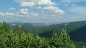 Бескрайняя тайга на отрогах Восточного Саяна, Красноярский край, июль 2026