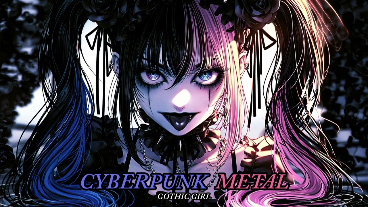 DARK CYBERPUNK METAL – BEAUTIFUL NIGHTMARE  GOTHIC GIRL WORK BGM