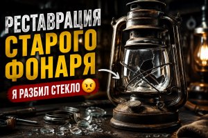 Реставрация старинного фонаря 1920 года — я разбил стекло