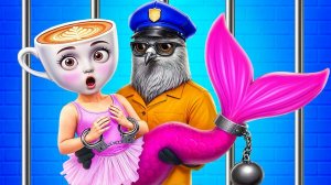 Из Балерины Капучино в РУСАЛКУ! Экстремальный мейковер в тюрьме!