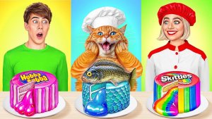Кулинарный Челлендж_ Я против Бабушки с Котиком _ Смешные Моменты