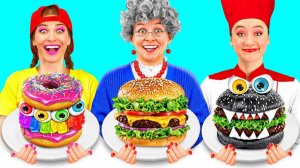 Кулинарный Челлендж# Я против Бабушки # Удивительные Кухонные Рецепты от Fun Challenge
