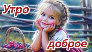 Доброе летнее утро.Отличноно дня и хорошего настроения. Красивая музыкальная открытка.