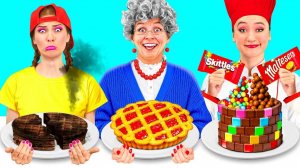 Кулинарный Челлендж# Я против Бабушки # Смешные Рецепты с Едой Fun Challenge