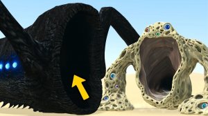 Пожиратель бездны против всех монстров с трипофобией в Garry's Mod