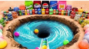 ГИГАНТСКИЙ ВОДОВОРОТ ИЗ ГАЗИРОВКИ! Coca‑Cola, Fanta, Sprite, Pepsi + Mentos 💥