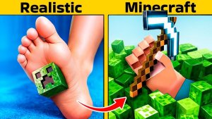 НУБ vs ПРО лайфхаки челлендж! Minecraft в реальной жизни!