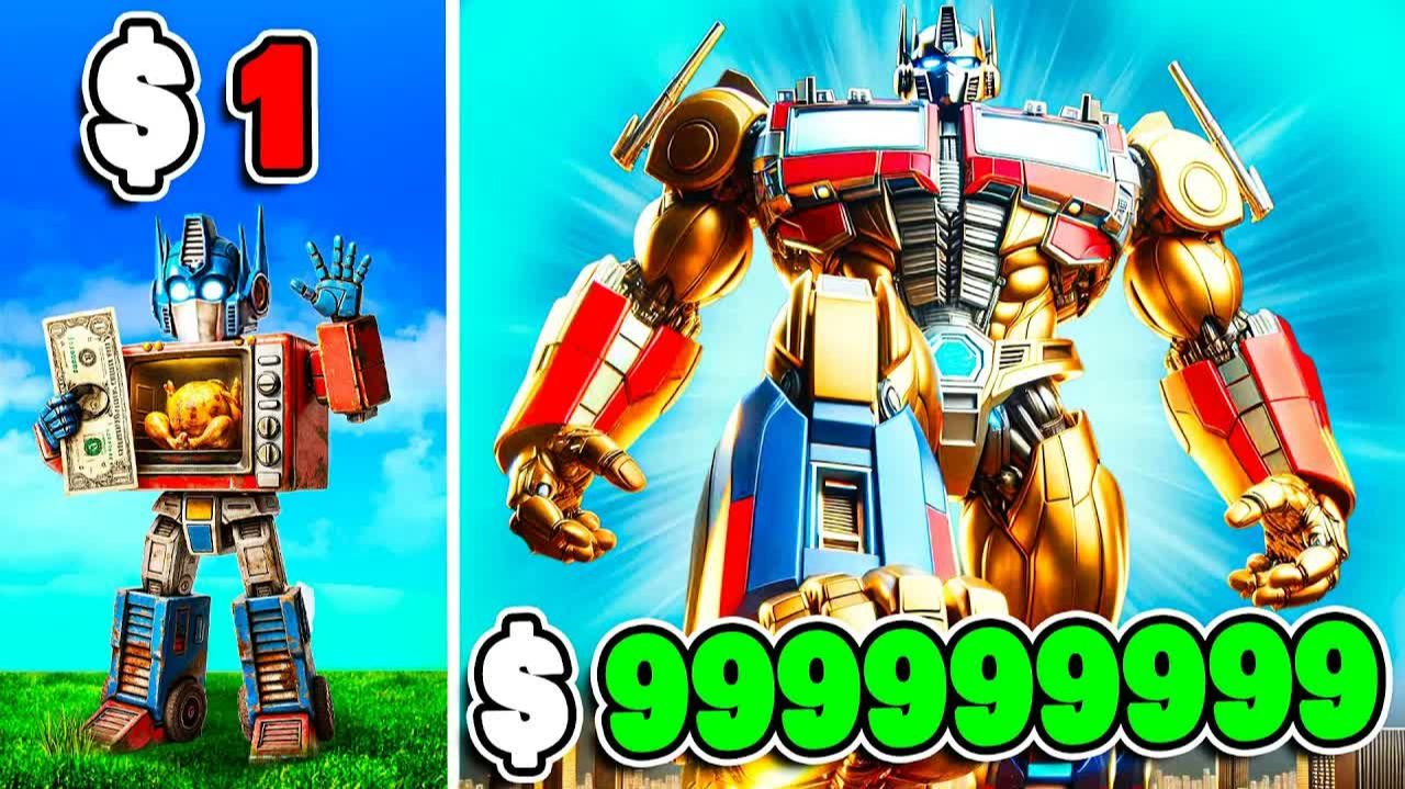 ТРАНСФОРМЕР от 1 до 1 000 000 000 долларов в GTA 5