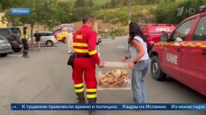 В Испании останки королей XI века спасли из монастыря, которому угрожал лесной пожар