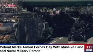 В Польше прошел военный парад.Вы не подумайте, что на видео военная техника просто застряла в пробке
