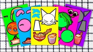 Новый Incredibox Sprunki — забавная история о еде от Sprunki, часть 1 😆🍜 SUS MOD | Книга-раскраска