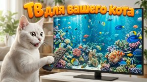 Кошачье ТВ 🐠 Аквариум с рыбками для наблюдения. Ваш кот одобрит!