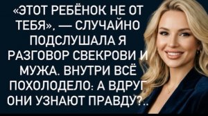 Этот ребёнок не от тебя», —случайно подслушала я разговор свекрови и мужа. Внутри всё похолодело!