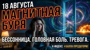 МАГНИТНАЯ БУРЯ 18 АВГУСТА: Почему вы не сможете уснуть и как спасти нервную систему