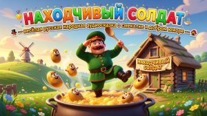 🎖️🥘✨ Находчивый солдат — весёлая русская народная аудиосказка о смекалке и добром юморе 🎩🏚️