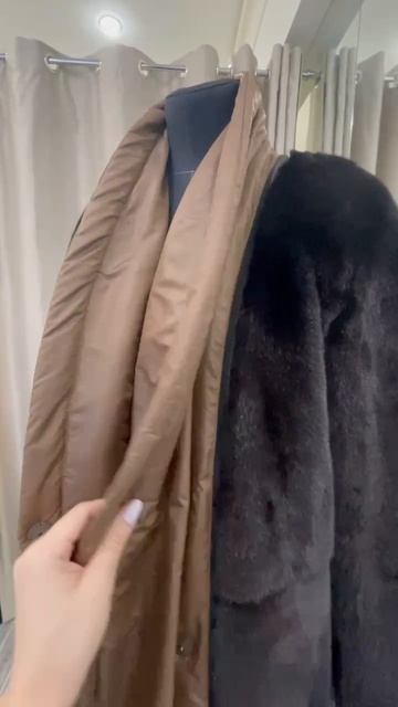 Mink Fur Coat And Raincoat - Two In One