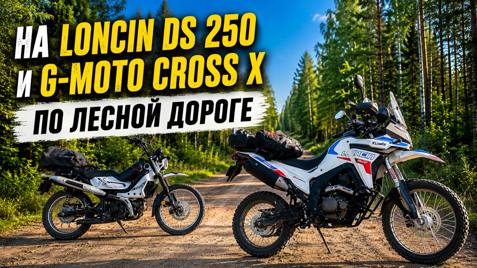 По лесной дороге на Loncin DS 250 и G-Moto Cross | Рибшево — Пржевальское