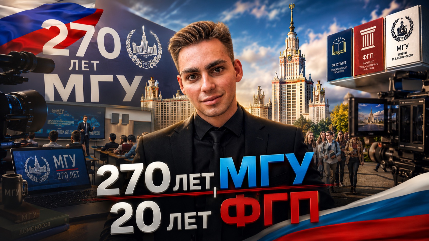 МГУ | 270 ЛЕТ МОСКОВСКОМУ ГОСУДАРСТВЕННОМУ УНИВЕРСИТЕТУ | 20 ЛЕТ ФГП | 2025 ГОД.