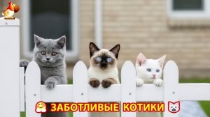 Заботливые котики – добрый сериал для души и радости 😻😹😽 (19)