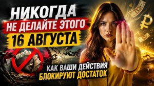 Никогда не делайте 16 августа. Это заблокирует достаток.