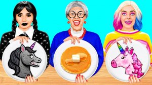 Кулинарный Челлендж# Уэнсдей Против Бабушки # Битвы с Едой от Fun Fun Challenge