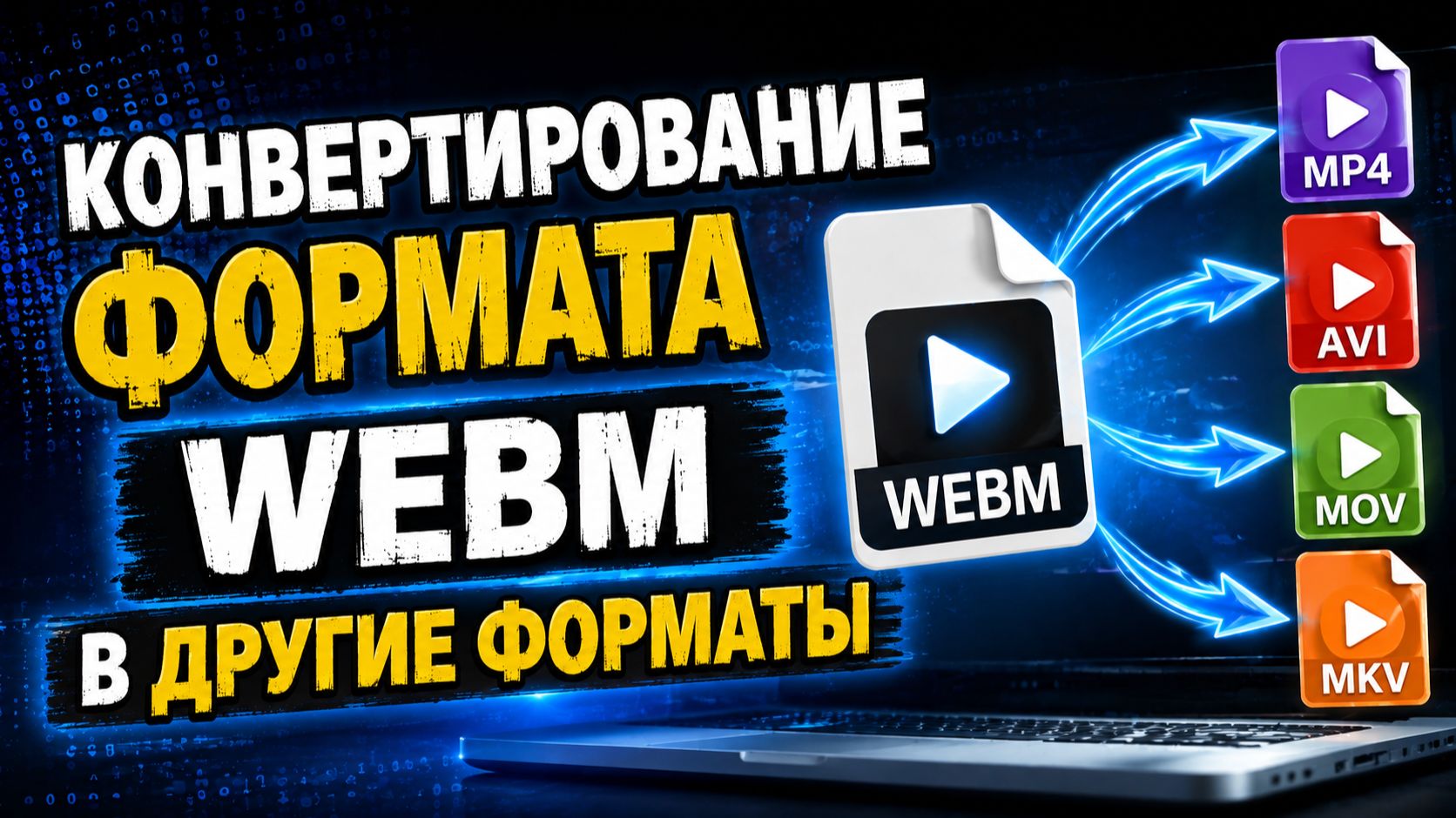 Как КОНВЕРТИРОВАТЬ WEBM в MP4, AVI, MOV и MKV — БЫСТРО и БЕЗ ПОТЕРИ КАЧЕСТВА!