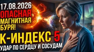 Магнитная буря 17 августа: как спасти сердце и сосуды (Прогноз и Инструкция)