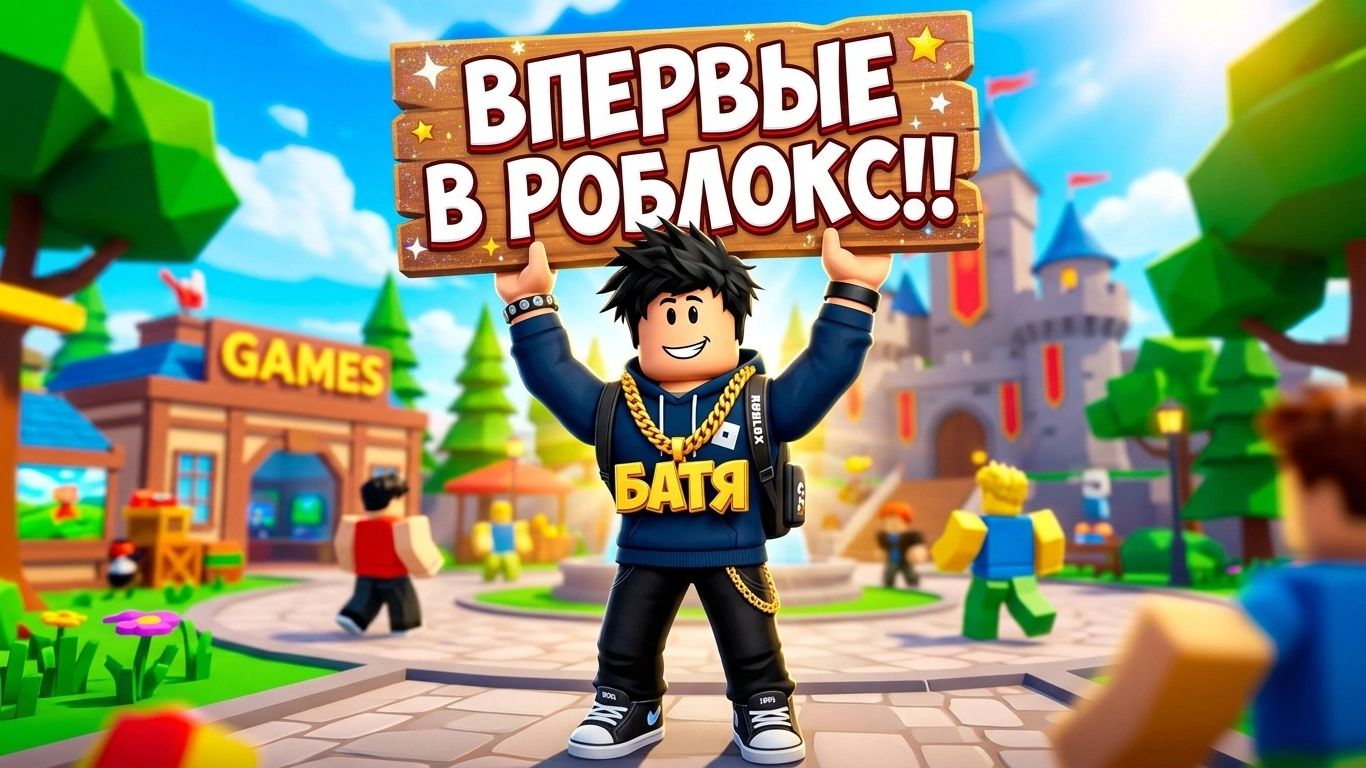 МОЙ ПАПА ЗАШЕЛ ВПЕРВЫЕ!! В РОБЛОКС!!
