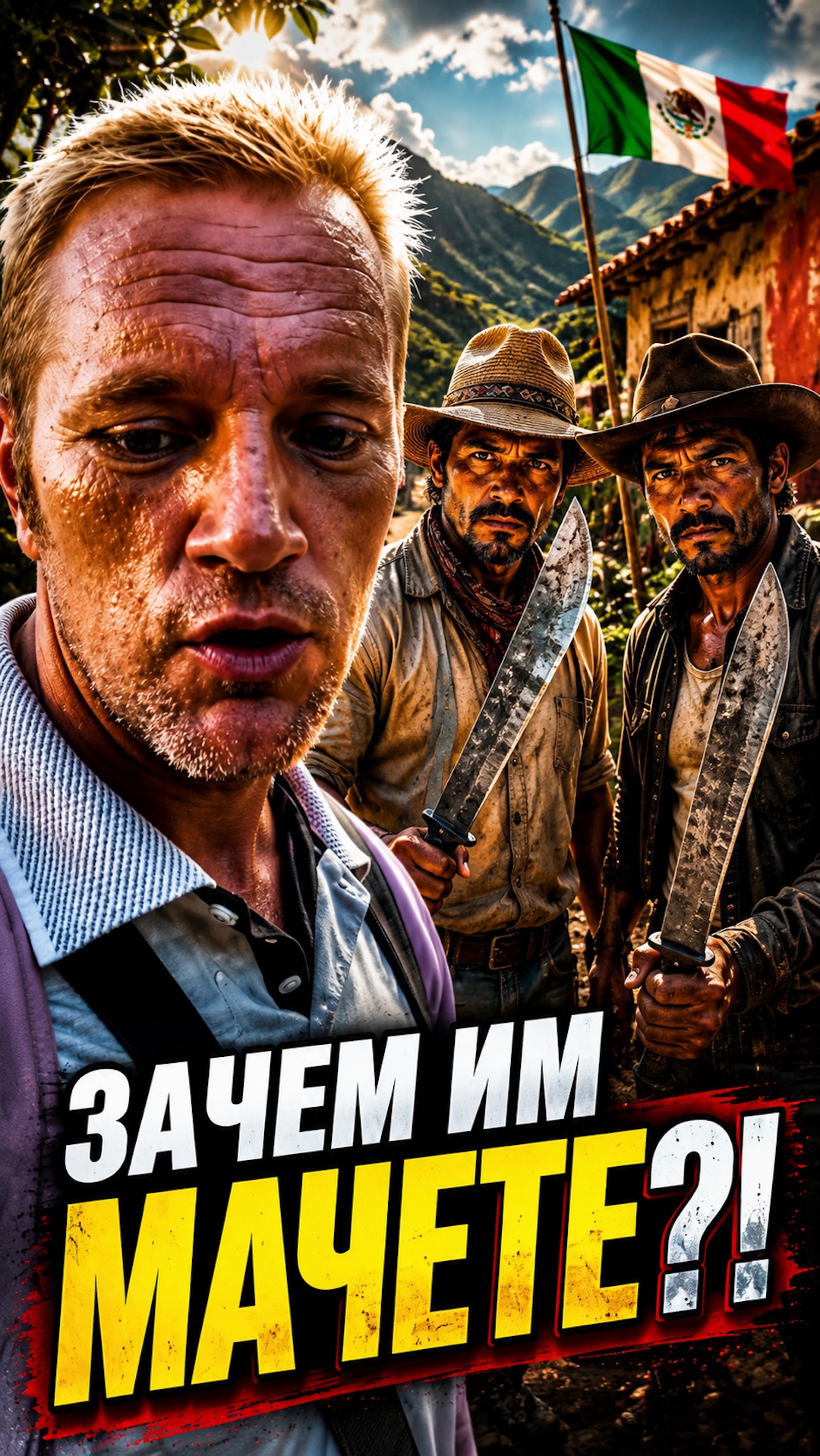 МЕКСИКА: Встретил мужчин с МАЧЕТЕ. Что они здесь делают? 😱 #shorts