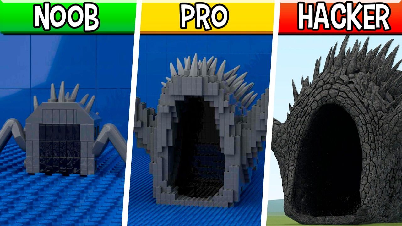 LEGO Пожиратель Земли - Noob, Pro, HACKER! (Морские Монстры)