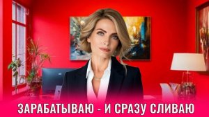 Зарабатываю — и сразу сливаю. Или вообще отказываюсь от денег