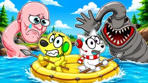 😱 ЗАСТРЯЛИ НА ОСТРОВЕ МОРСКИХ МОНСТРОВ! РОБЛОКС! ROBLOX!